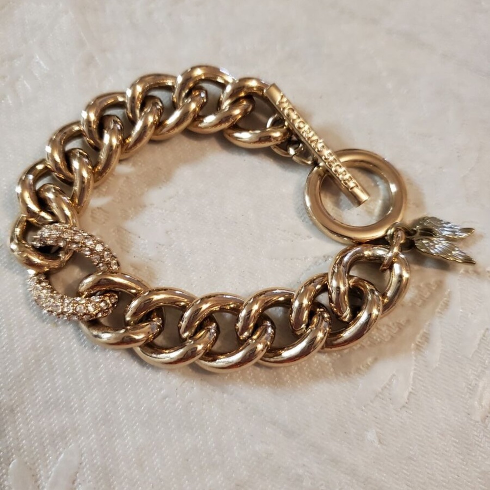 Victoria's Secret Gold & silver Chain Bracelets.Bold Statement. Offering both